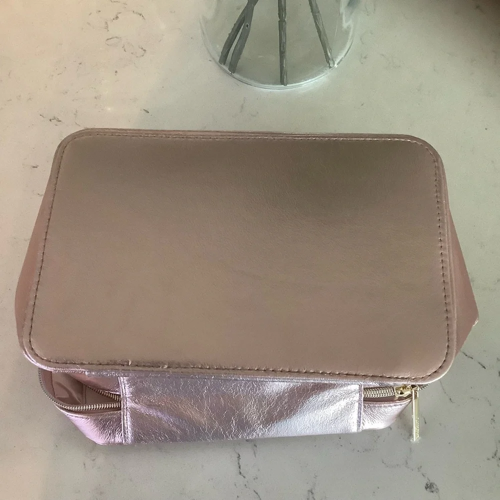 Lancome Rose Gold NWOT Cosmetic Bag